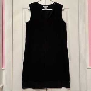 Carmen Marc Valvo Women’s M Dress Black Sleeveless Lined Constructed Panels